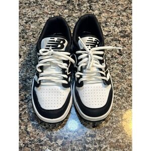 New Balance 480 Black White Panda Low Top Sneakers GSB480BW Boys Size 5.5Y
